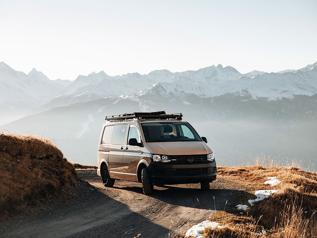 Volkswagen T6/T6.1 Caravelle Transporter SWB (2015-Current) Slimline II Roof Rack Kit | Front Runner