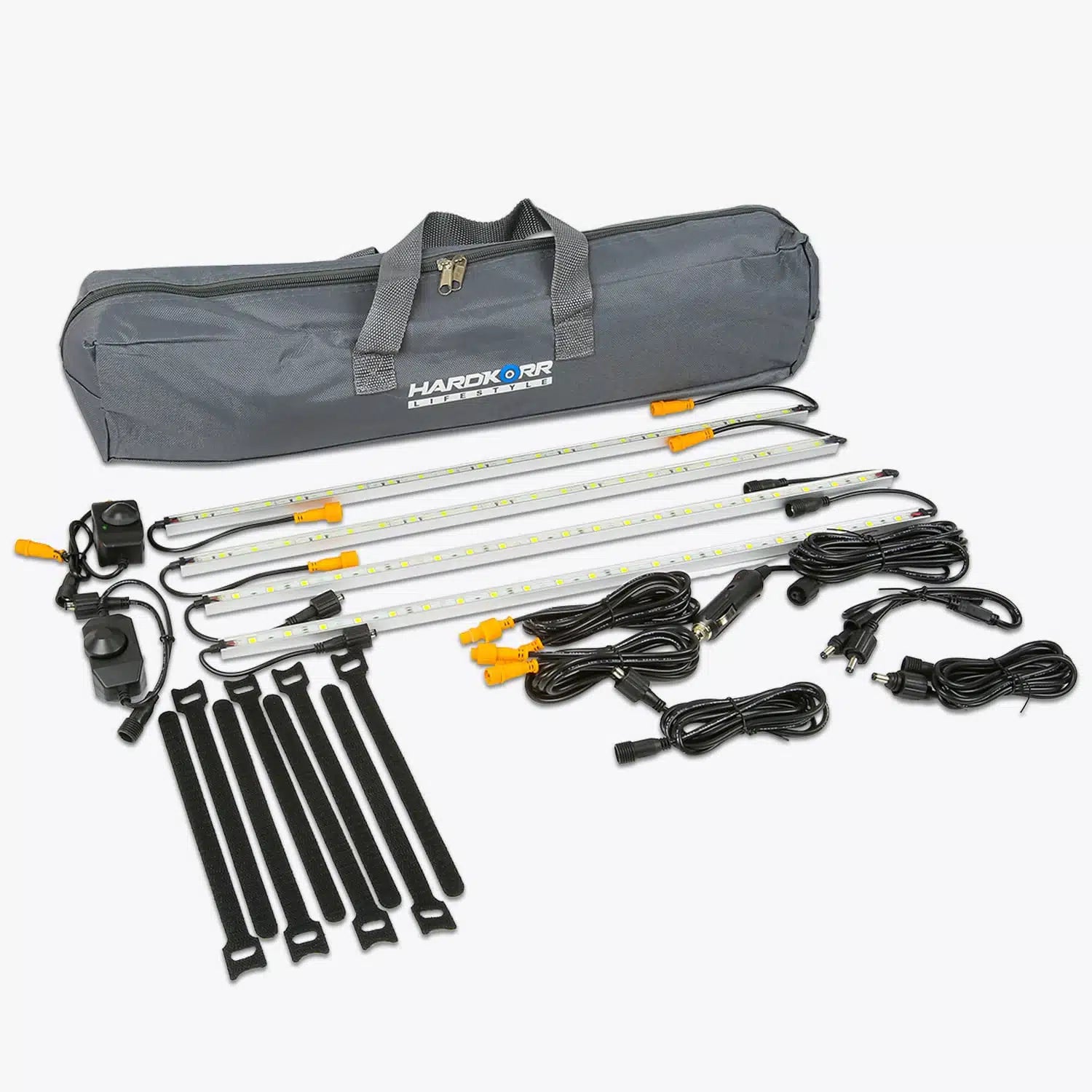 HARDKORR Lifestyle 4 Bar Orange/White LED Camping Light Kit | Hardkorr