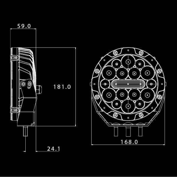 NITRO 80 Maxx LED Driving Light (Pair) | Ultra Vision