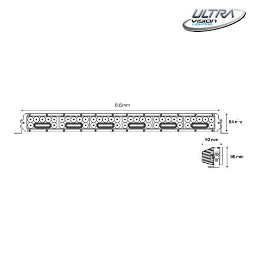 NITRO Maxx 305W 35″ LED Light bar | Ultra Vision