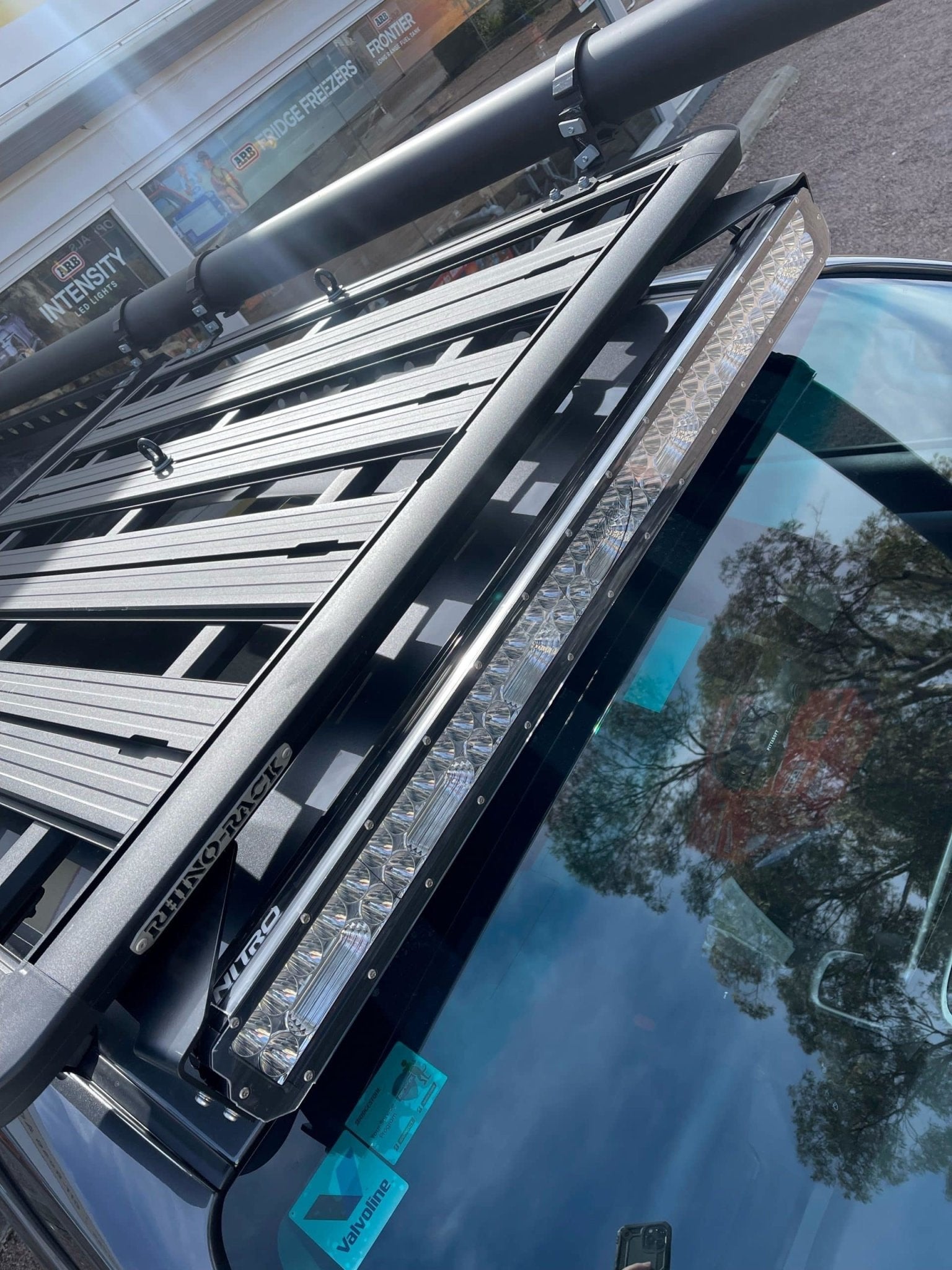 Nitro Maxx Light Bar Brackets to suit Rhino Pioneer Platform (below rack) | Ultra Vision