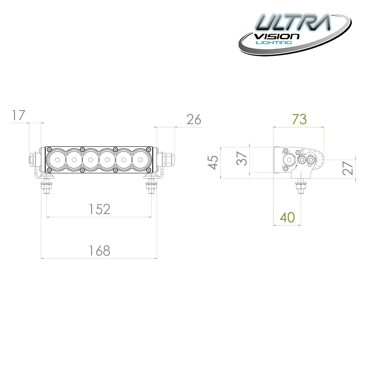 Raptor 30 LED 8.5″ Light Bar | Ultra Vision