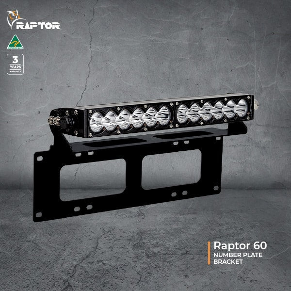 Raptor Light Bar Number Plate Mount | Ultra Vision
