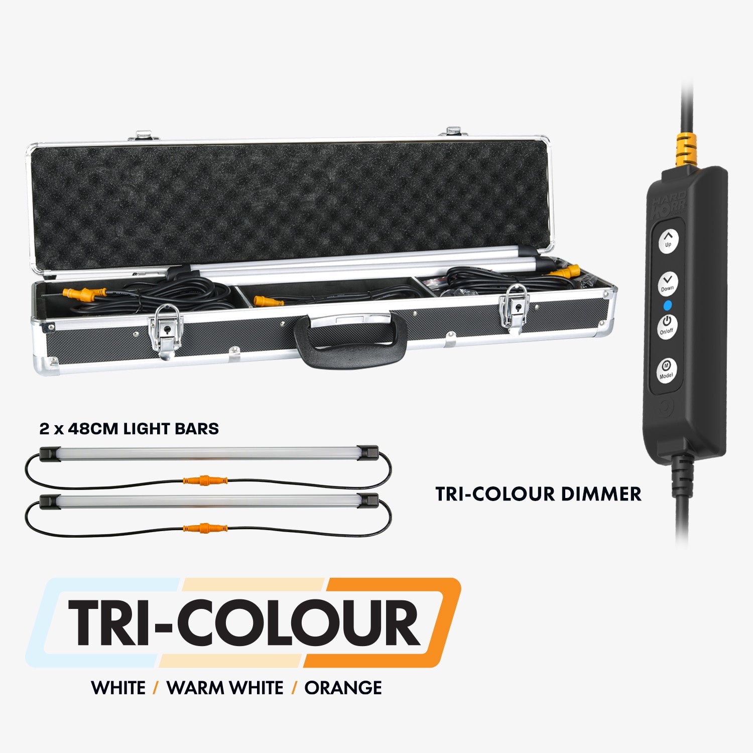 HARDKORR 2 Bar Tri-Colour LED Camp Light Kit | Hardkorr