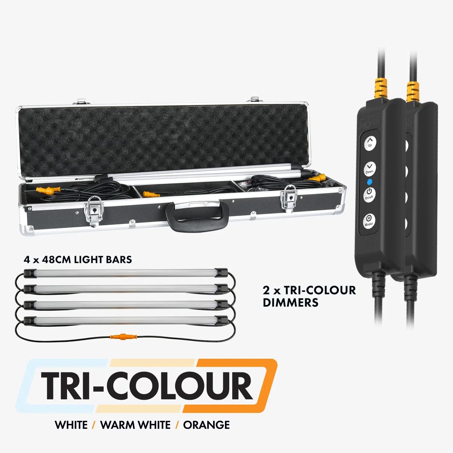 HARDKORR 4 Bar Tri-Colour LED Camp Light Kit | Hardkorr