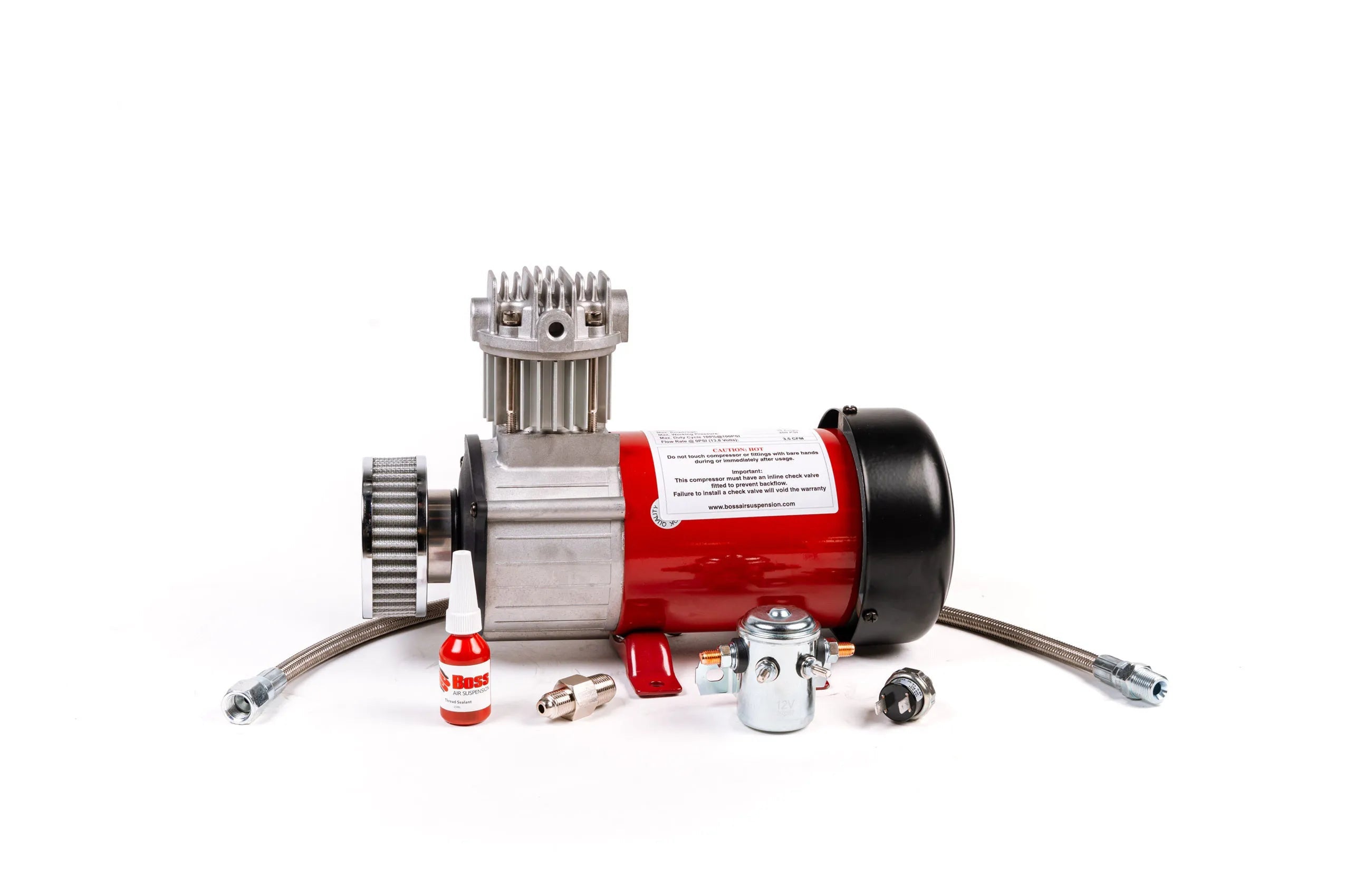 Boss Air PX07 12V 3/4 HP Air Compressor Complete Package 3.5cfm
