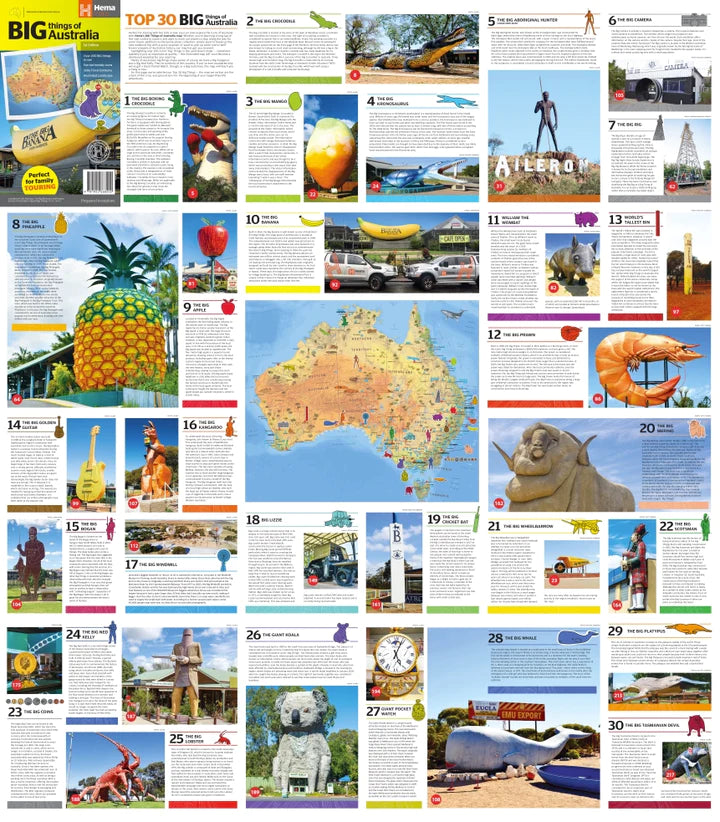 Hema Big things of Australia Map | Hema