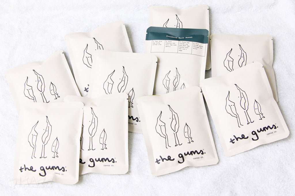 The Gums Coffee 10 Pack Drip Filters Ironbark Dark Roast | The Gums Coffee