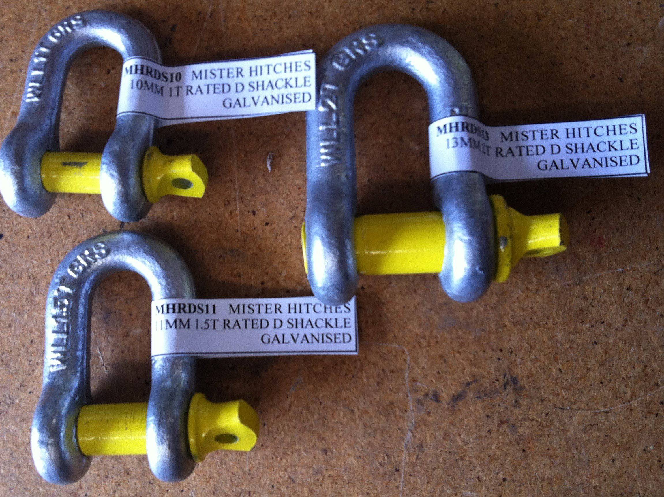 Mister Hitches D Shackle Stamped & Rated 13MM 2T MHRDS13 | Roadsafe