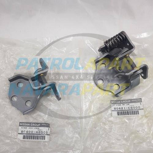 Nissan Patrol GQ Genuine Passenger Front Door Hinge Set | Nissan