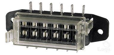 Narva 6-Way Standard ATS Blade Fuse Box with Transparent Cover, Gasket and 12 Terminals | Narva