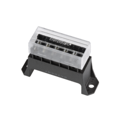 Narva 6-Way Standard ATS Blade Fuse Box (Raised Mount) with Transparent Cover and 12 Terminals | Narva