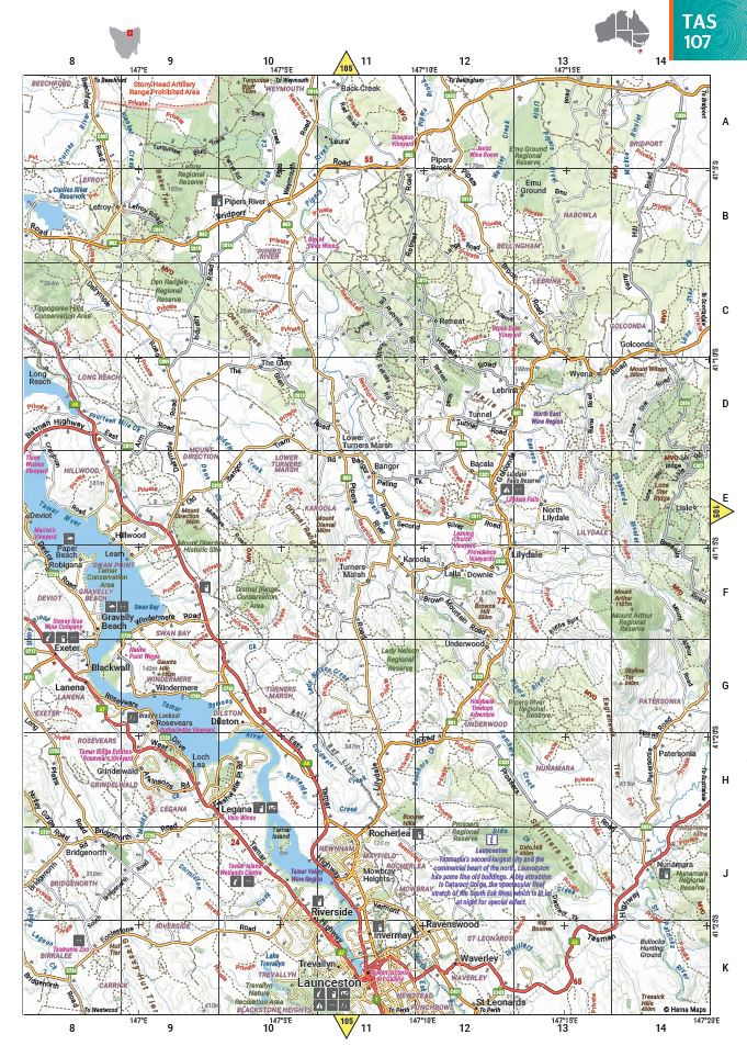 Australia Road & 4WD Easy Read Atlas - 292 x 397mm (13th Edition) | Hema