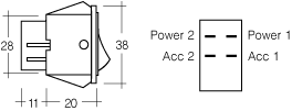 Narva Off/On Rocker Switch | Narva