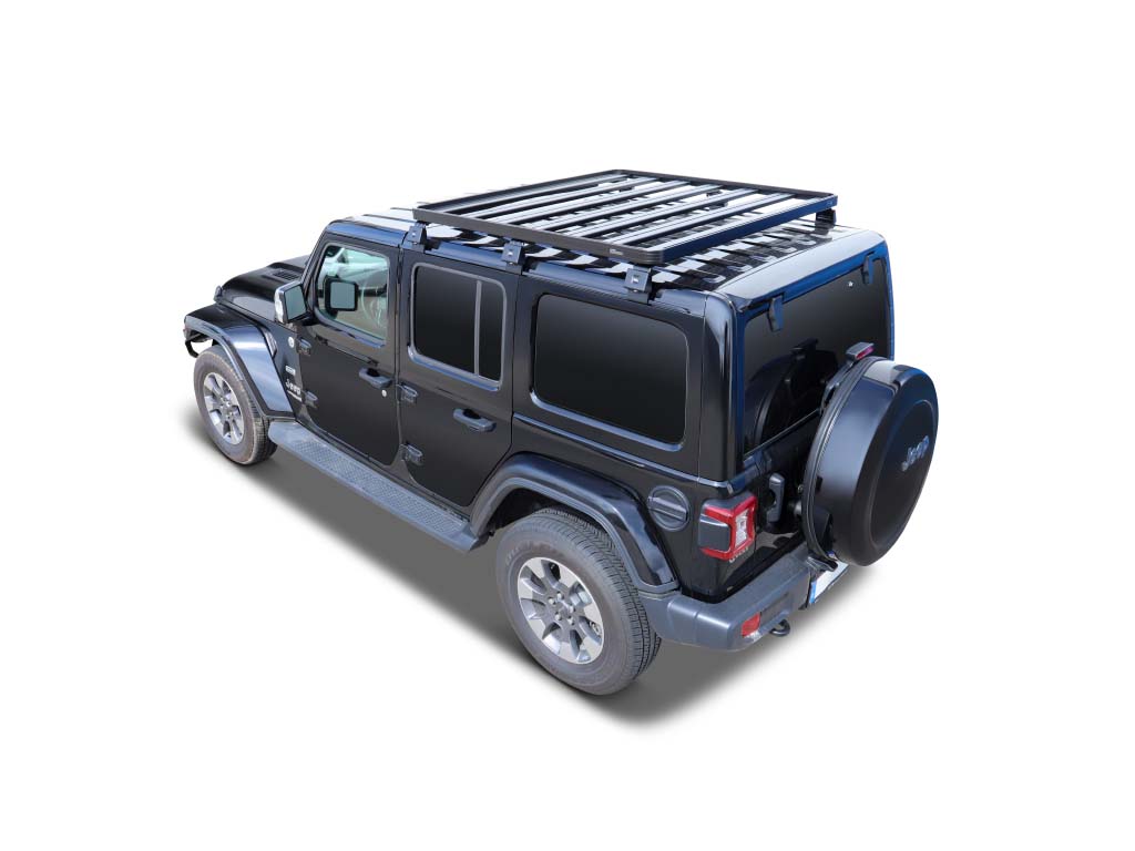 Jeep Wrangler JL 4 Door (2018-Current) Slimline II 1/2 Roof Rack Kit - by Front Runner | Front Runner