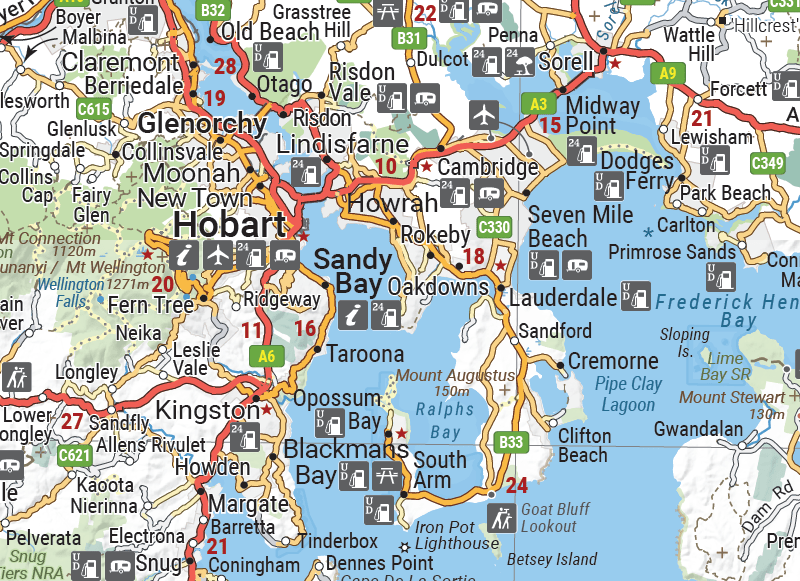 Hema Tasmania Handy Map | Hema