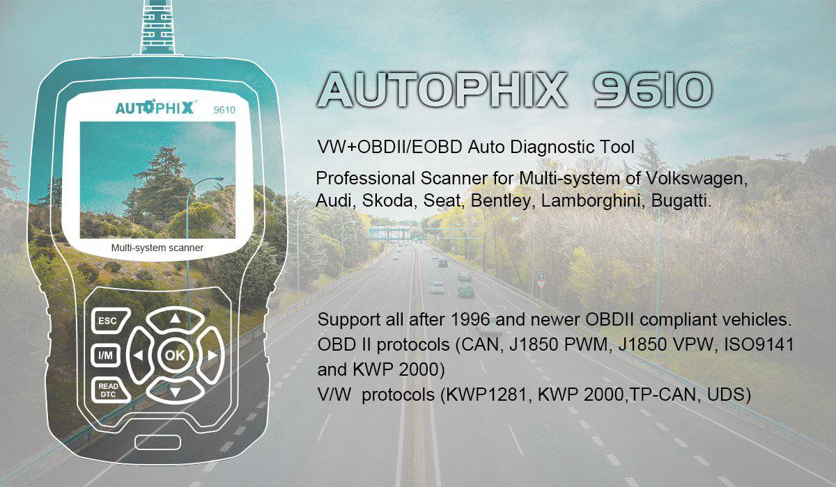 Autophix 9610 OBDII+VAG PRO Professional Diagnostic Tool | Autophix
