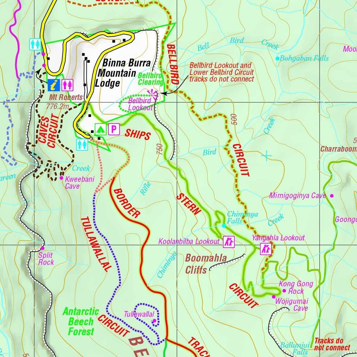 Hema Lamington National Park Map | Hema
