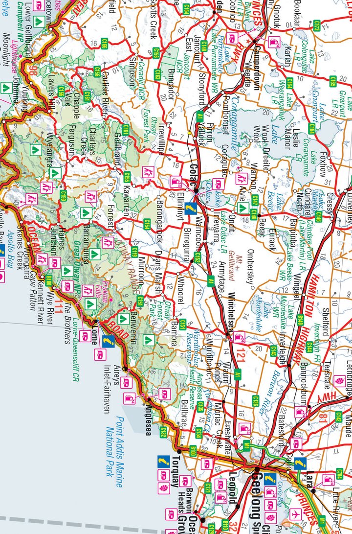Hema Melbourne to Adelaide Map | Hema