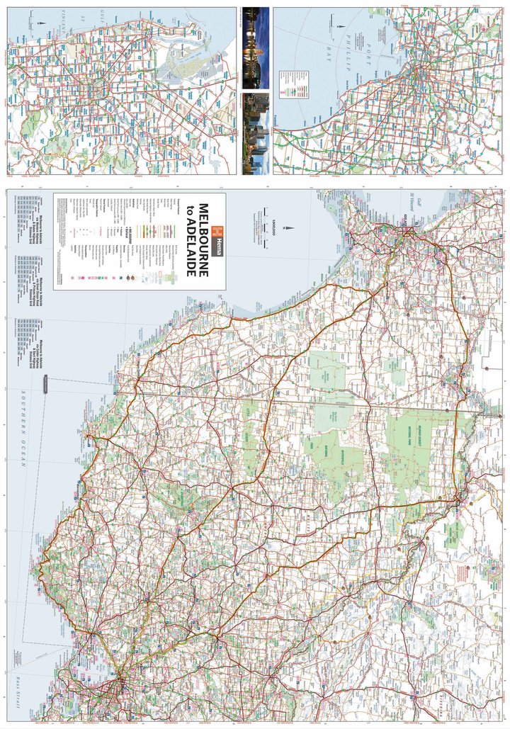 Hema Melbourne to Adelaide Map | Hema