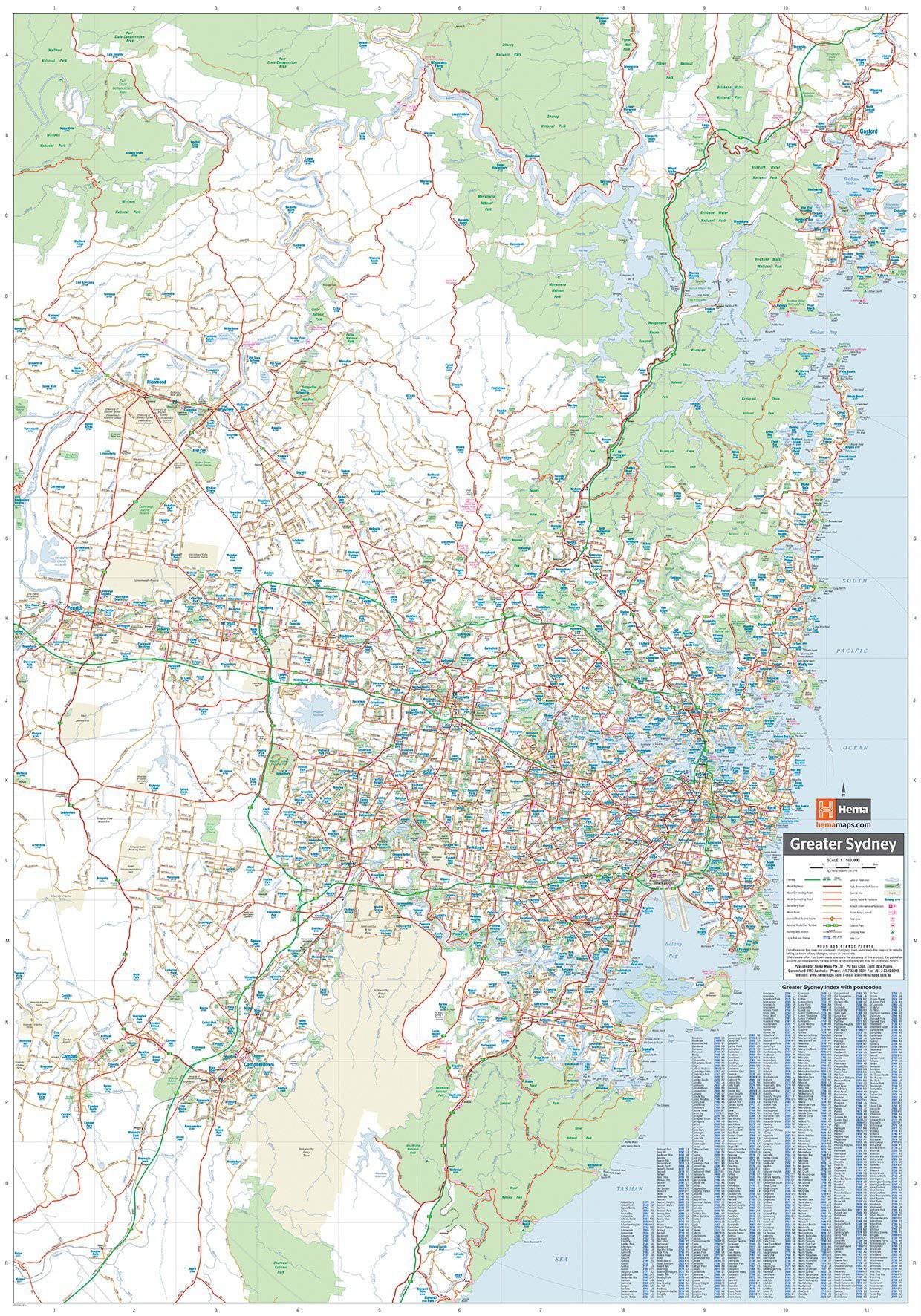 Hema Sydney & Region Map | Hema