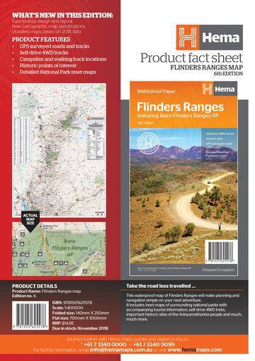 Hema Flinders Ranges Map 6th Edition | Hema