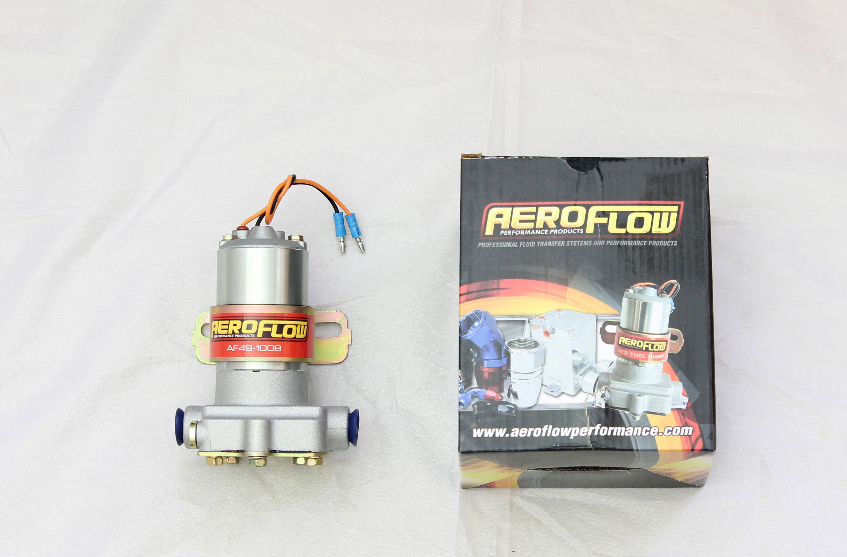 Aeroflow AF49-1008 Red Electric Fuel Pump | Aeroflow
