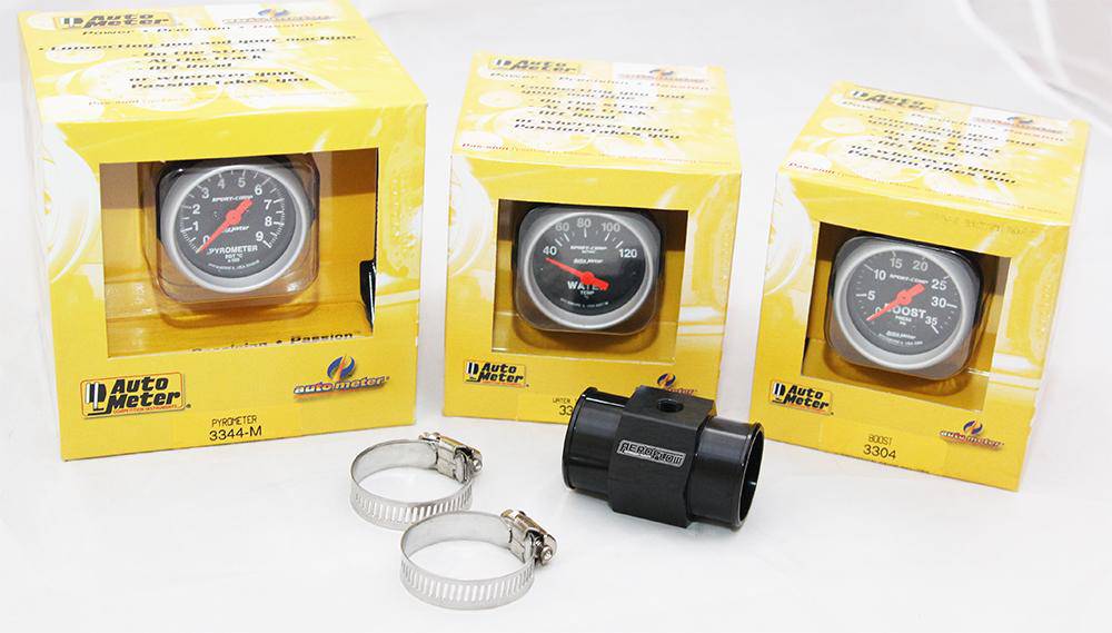 Autometer Water, Boost, EGT Gauge Kit | Autometer