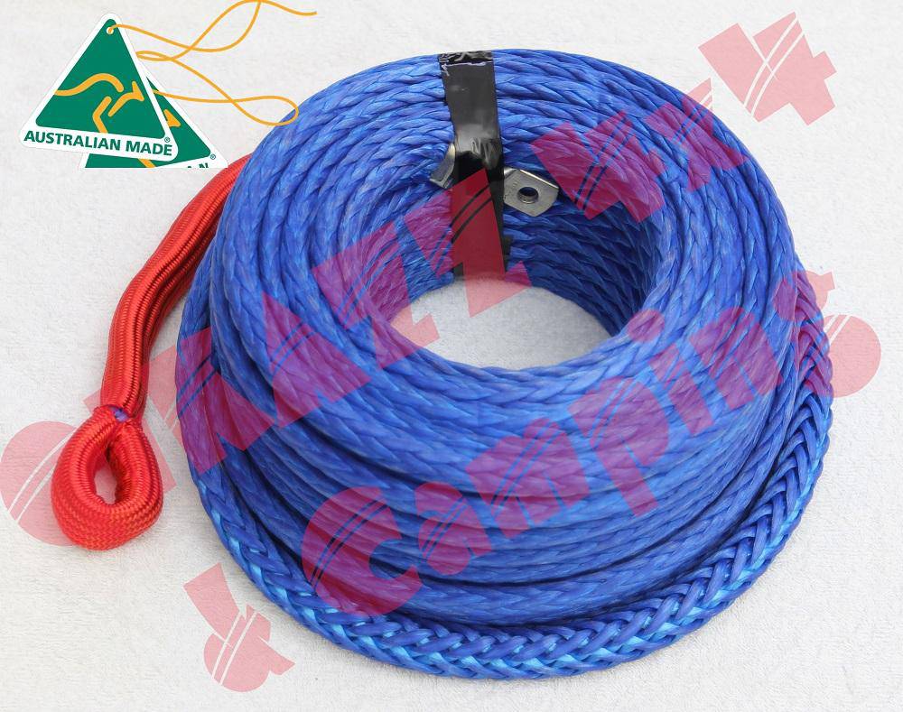 Whittam Synthetic Winch Rope - 10mm - 30meters - BLUE - 9000KG | Whittam Ropes