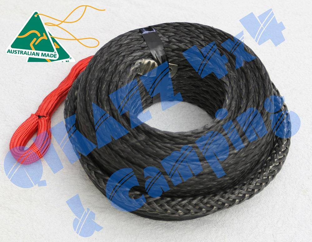 Whittam Synthetic Winch Rope - 10mm - 30meters - GREY - 9000KG | Whittam Ropes