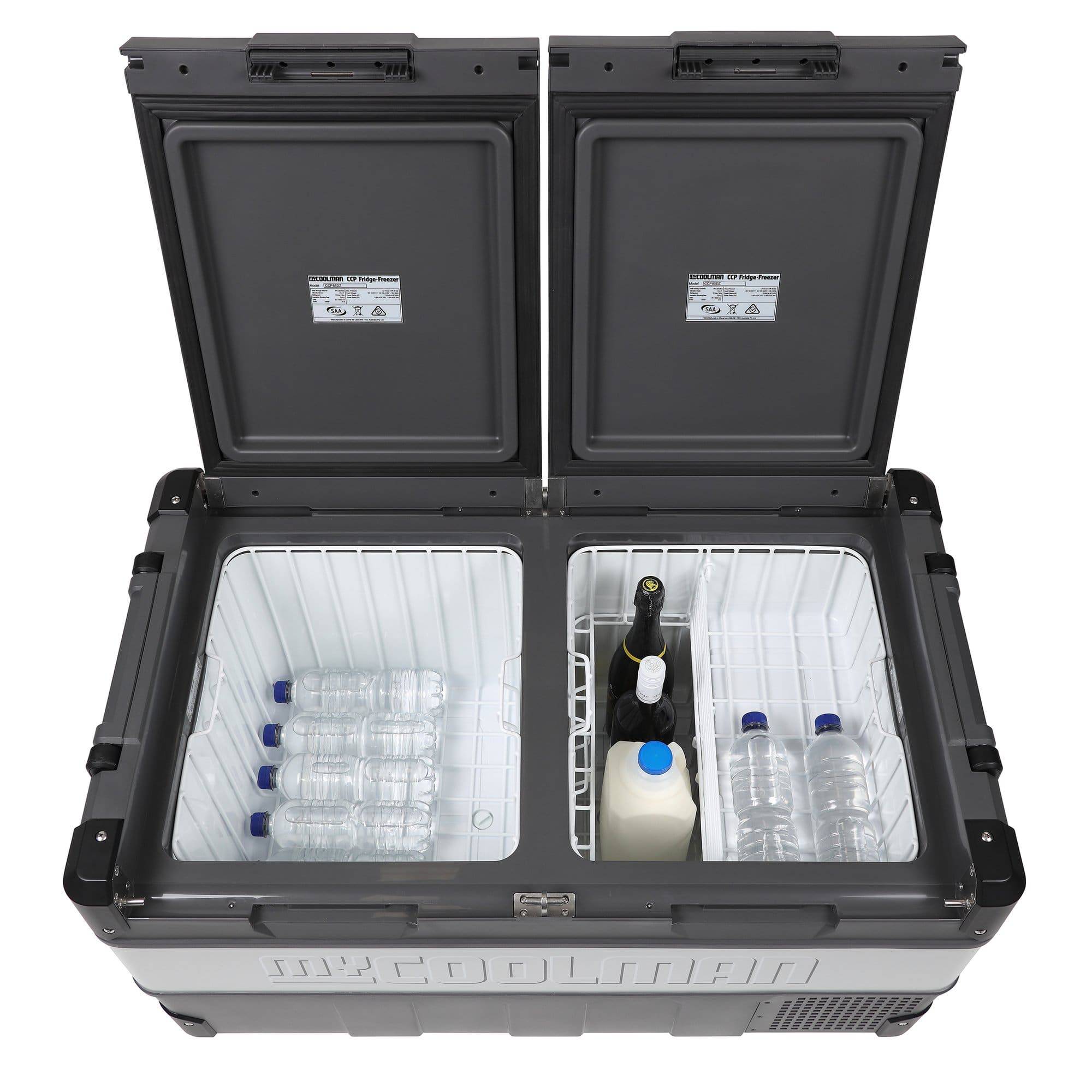 myCOOLMAN 85 Litre Dual Zone Portable AC/DC Fridge Freezer | myCOOLMAN