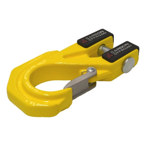 Carbon Offroad Mega Pro Winch Hook - Yellow | Carbon Offroad