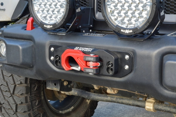 Carbon Offroad Mega Pro Winch Hook - Red | Carbon Offroad