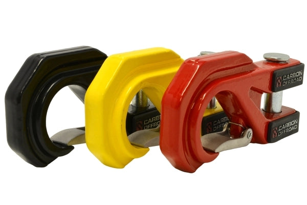 Carbon Offroad Mega Pro Winch Hook - Red | Carbon Offroad
