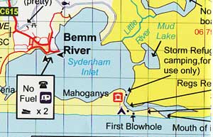 Rooftop's Coastal Access Map Cape Conran - Wingan Inlet | Rooftop