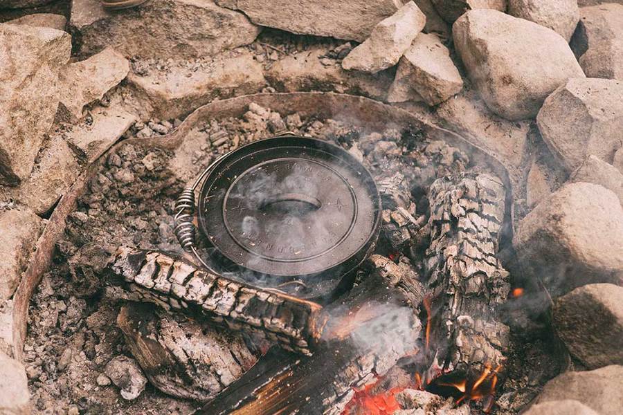 Barebones Cast Iron Dutch Oven  - 12 Inch | Barebones