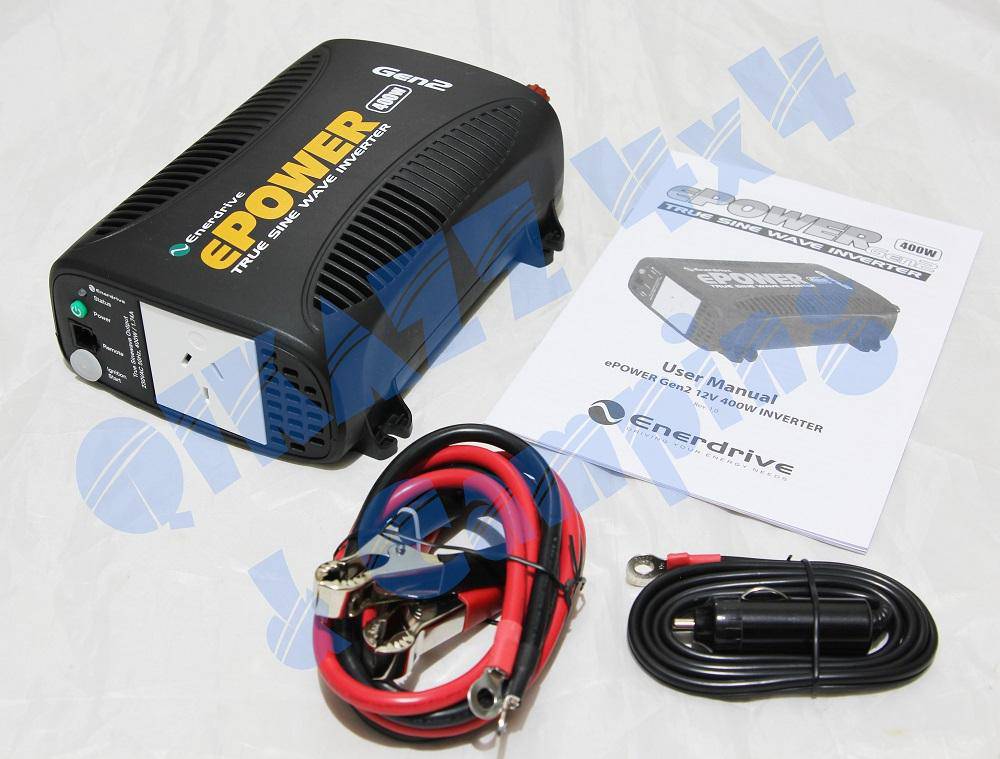 Enerdrive ePOWER 400W Generation 2 True Sine Wave Inverter - EN1104S-12V | Enerdrive