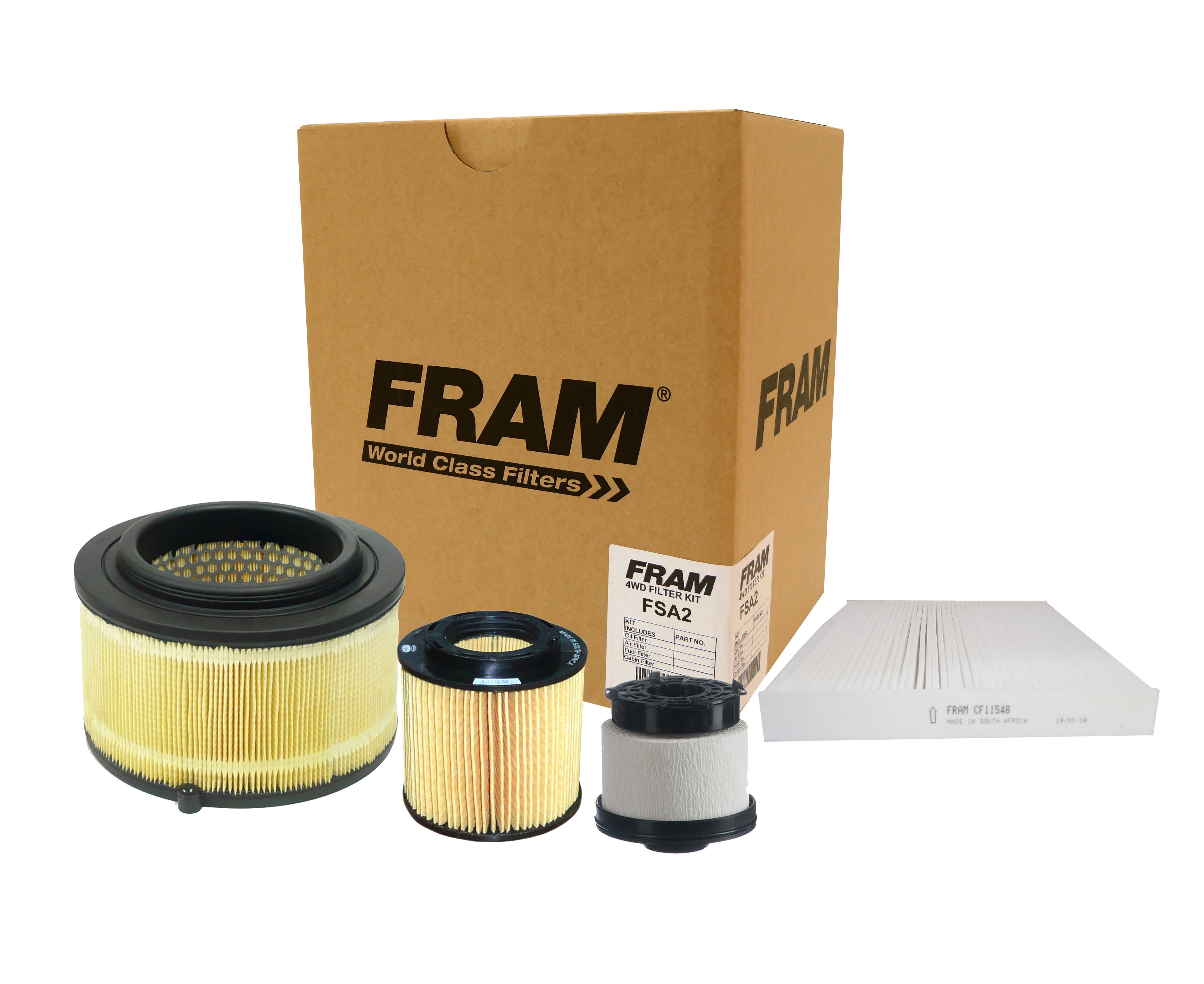 FRAM 4wd Filter Kit for Ford Ranger PX 2.2L/3.2L DSL '11-21 BT-50 UP 2.2L/3.2L DSL '11-21 | FRAM