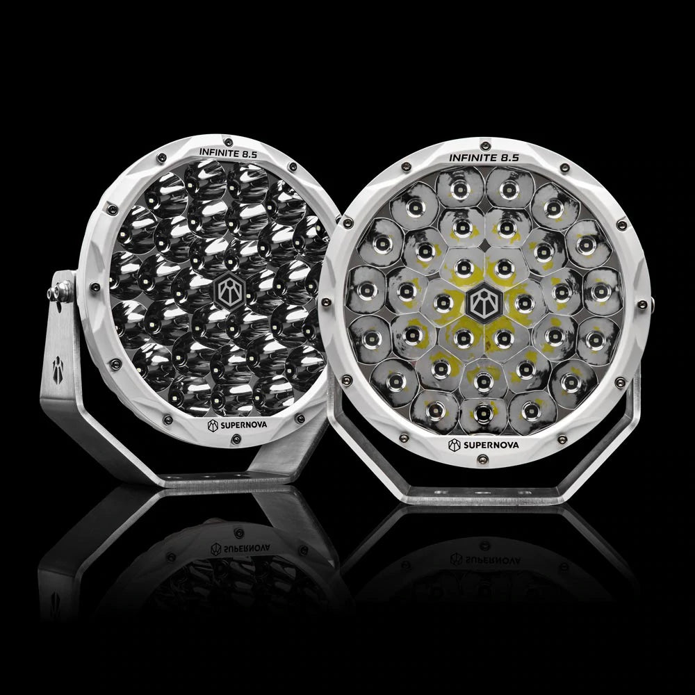 Super 8 Led Supernova Infinite 8.5 LED Driving Lights - Polar Edition - PAIR