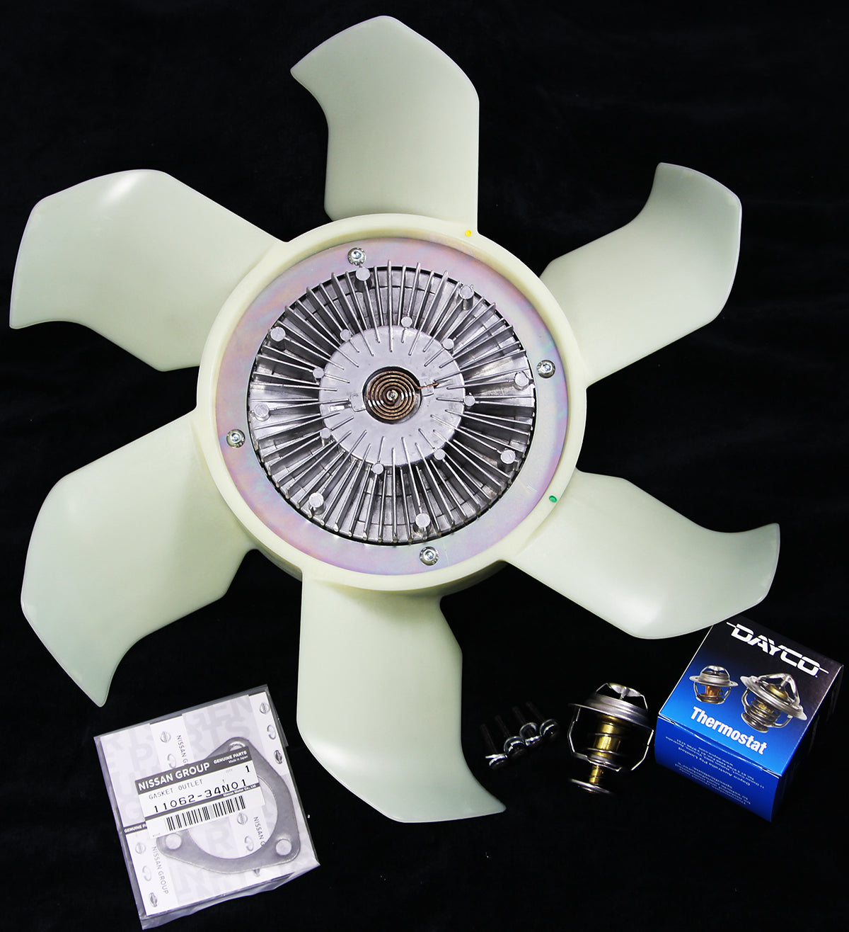 QIKAZZ Fan Cooling Upgrade Kit + Thermostat for Nissan Patrol GQ / GU TD42 | QIKAZZ 4x4 & Camping