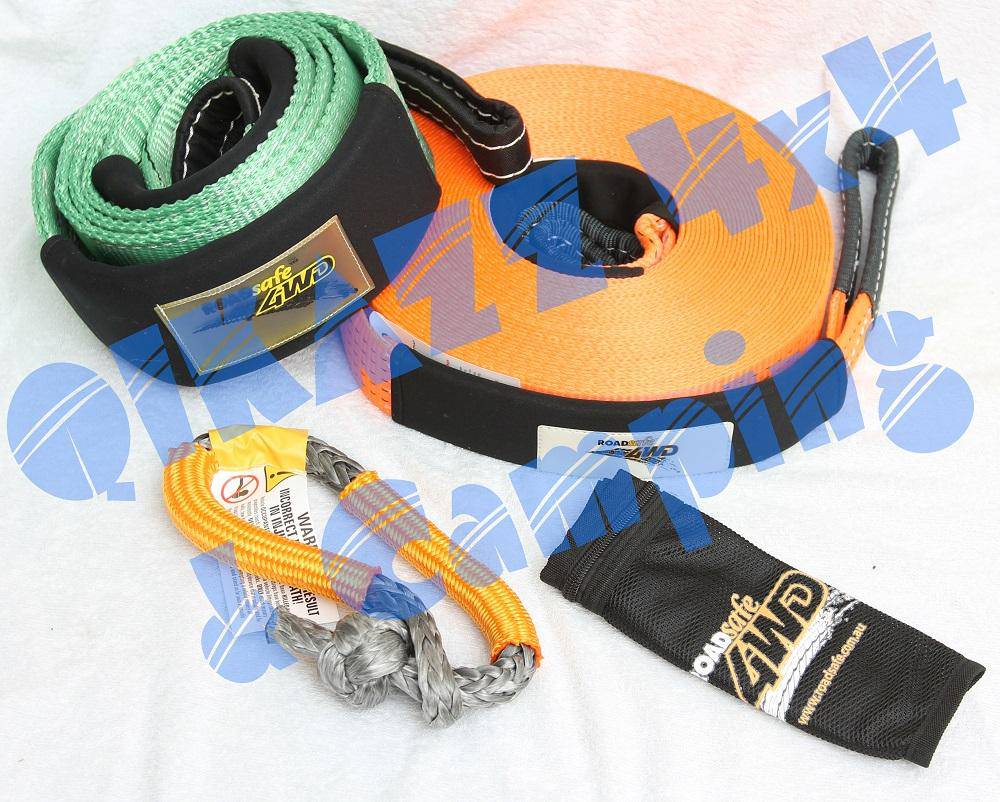 Roadsafe 4wd Recovery Kit - Winch Extension, Tree Trunk Protector &  Soft Shackle | Roadsafe