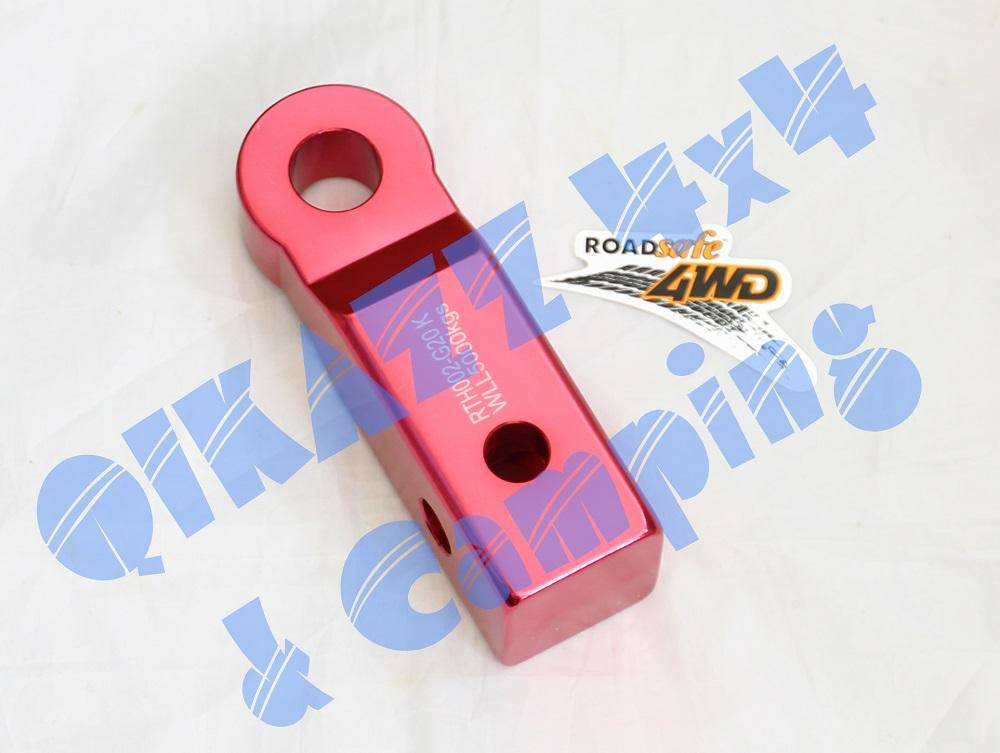 Roadsafe 4wd RED Alloy Rear Recovery Hitch + Shackle | Roadsafe