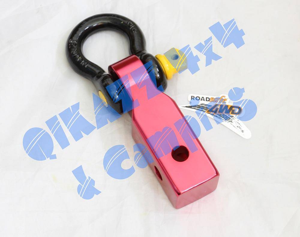Roadsafe 4wd RED Alloy Rear Recovery Hitch + Shackle | Roadsafe