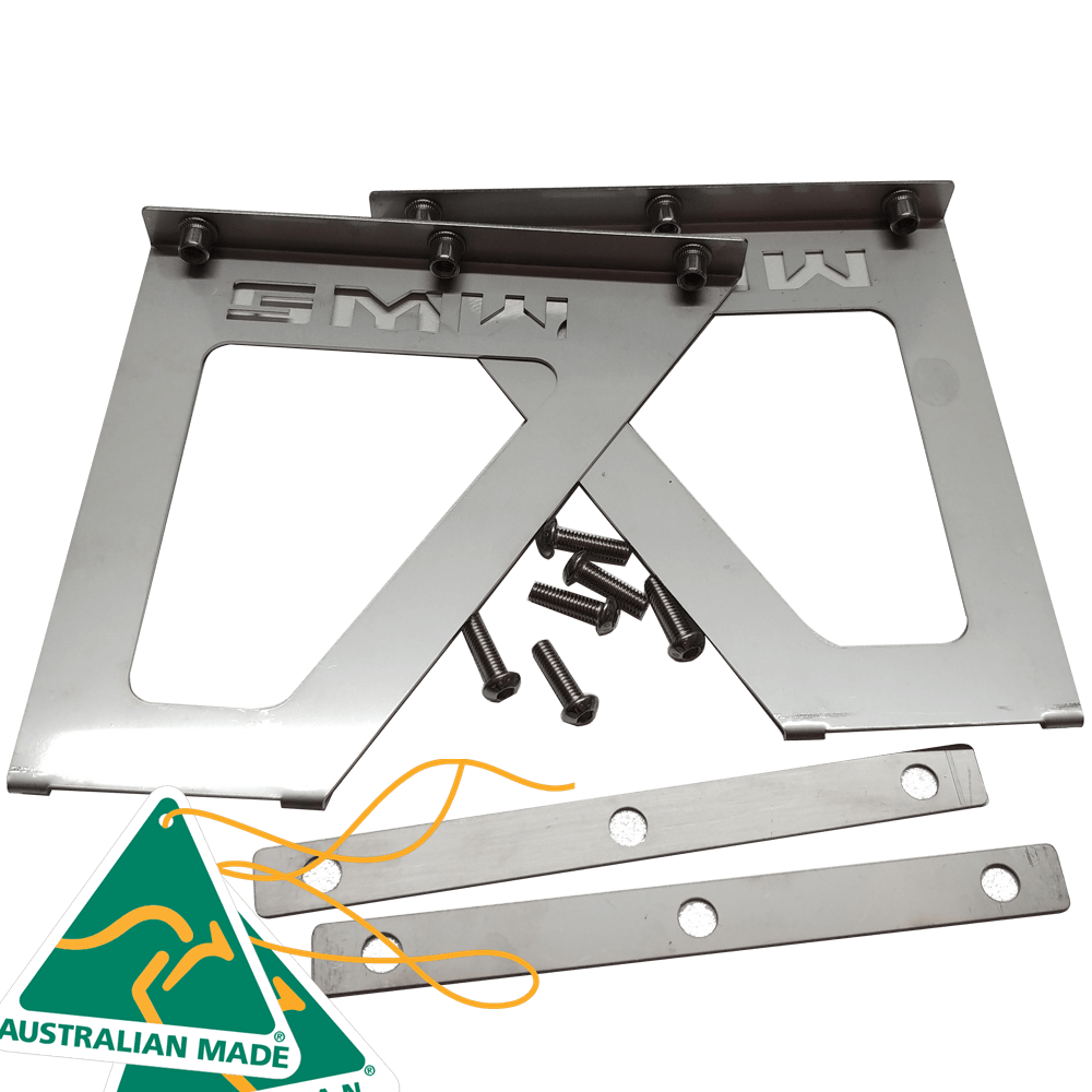 SMW Offset Stainless Steel Overhead Oven Mounting Brackets