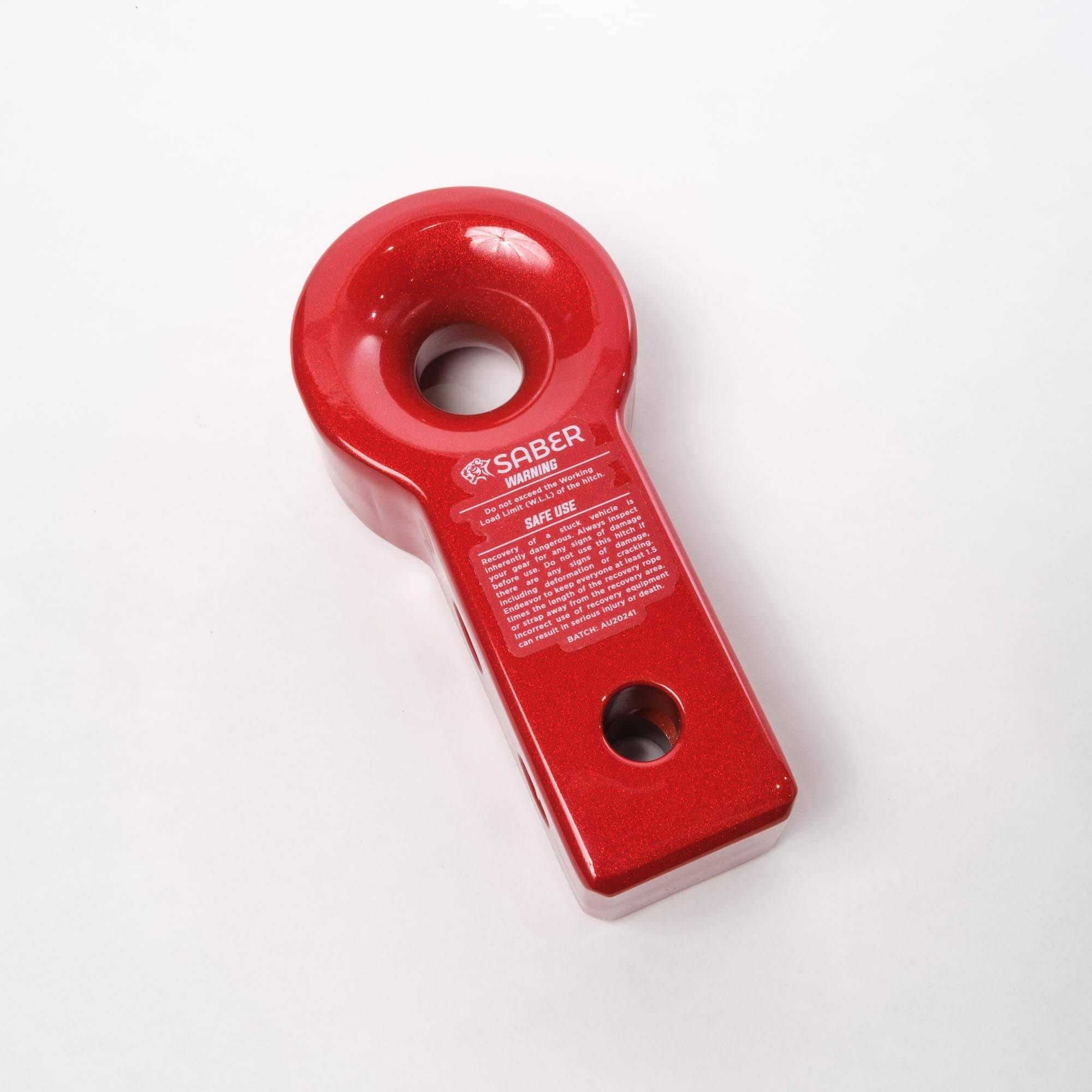 Saber Offroad 7075 Soft Shackle Only Aluminium Recovery Hitch – Prismatic Red & 9K Soft Shackle | Saber Offroad