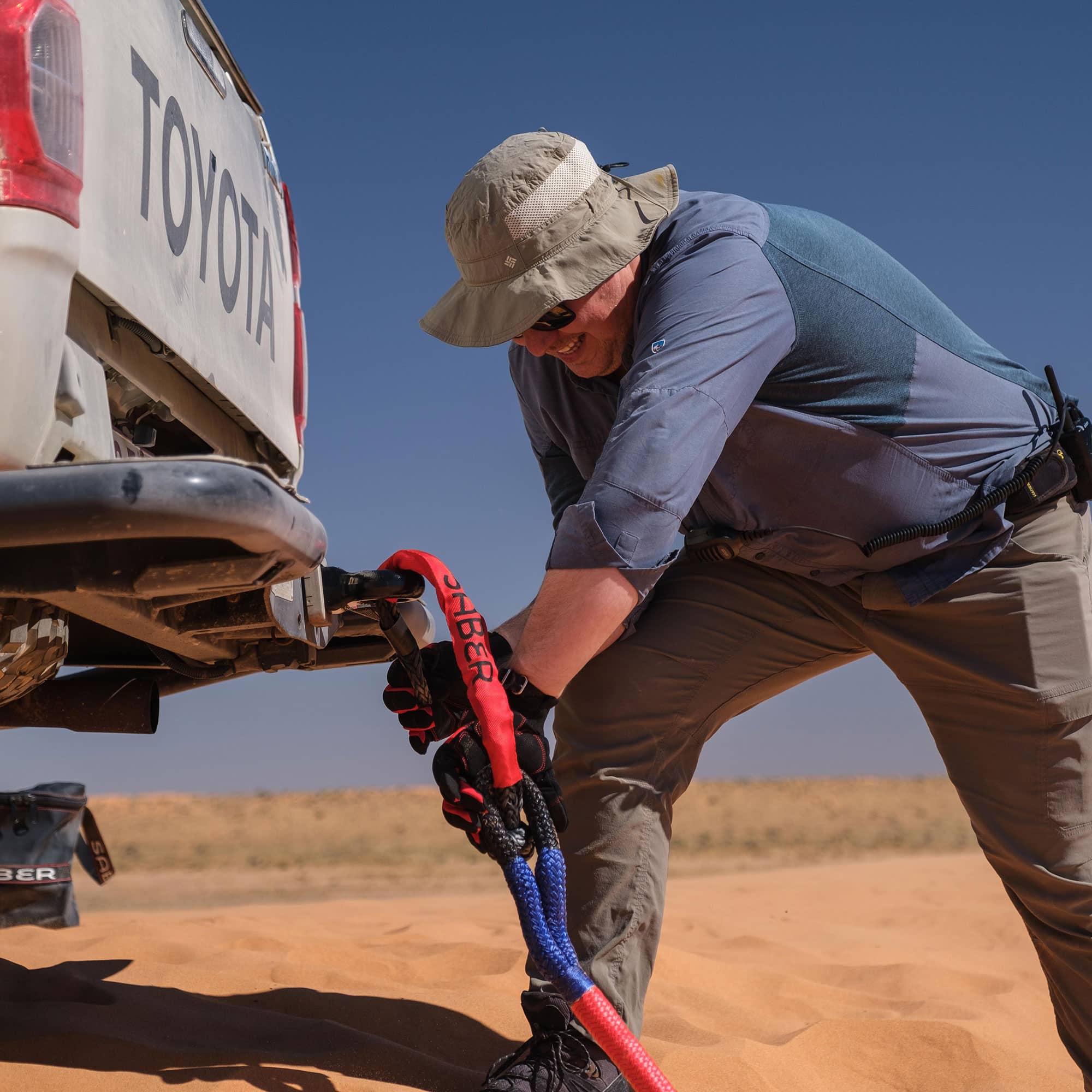 Saber Offroad Rope Friendly Recovery Hitch Steel | Saber Offroad