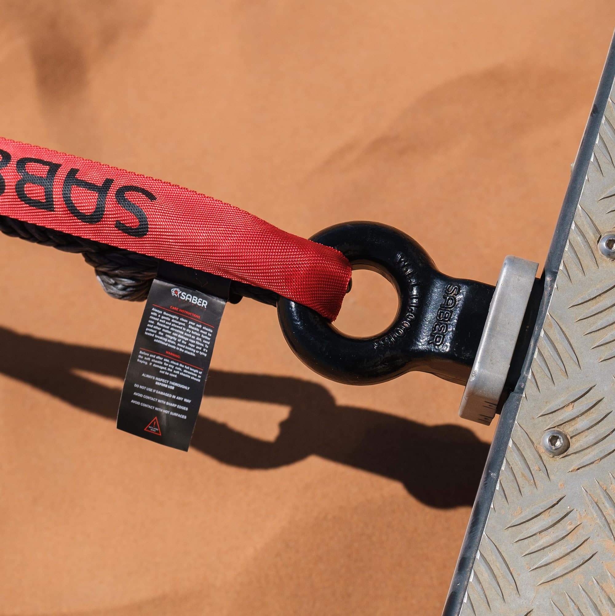 Saber Offroad Rope Friendly Recovery Hitch Steel | Saber Offroad