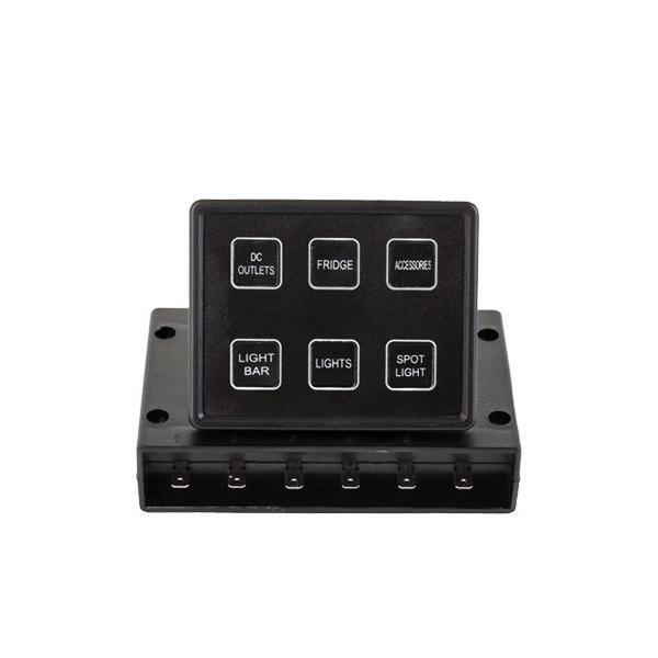 Thunder 12V 6 Way Touch Switch Panel with Circuit Protection | Thunder