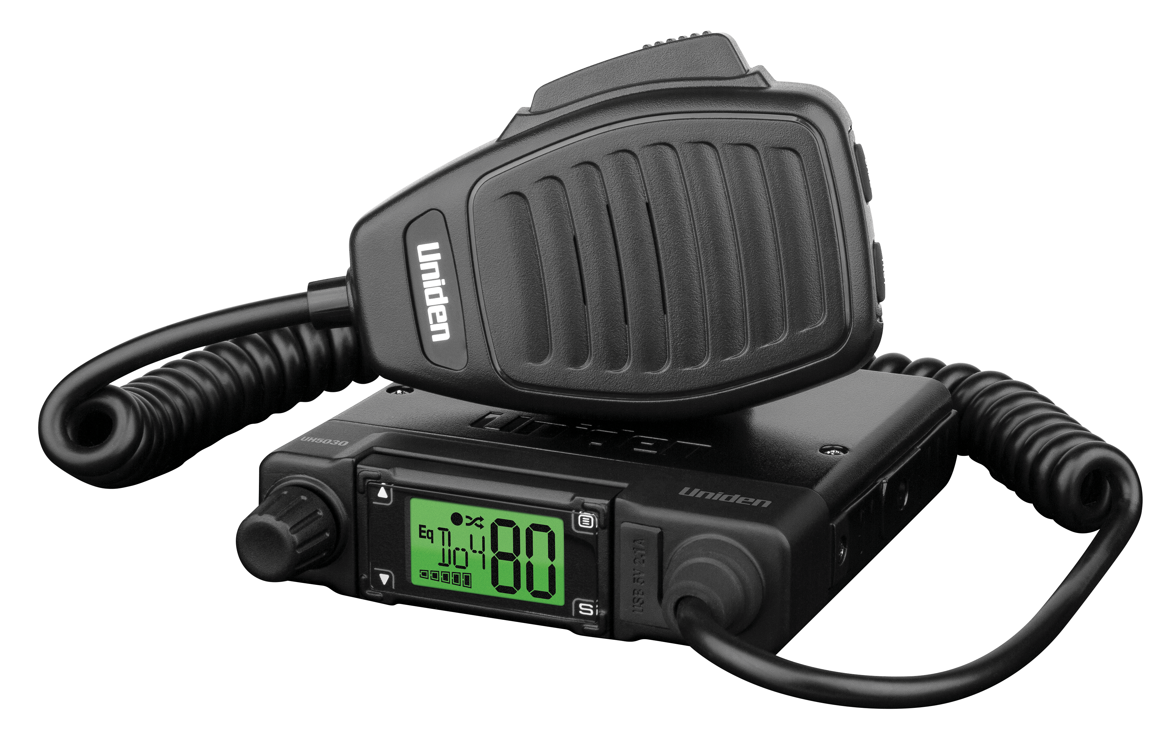 Uniden UH5030 Mini Compact Size with Large LCD And USB Charging UHF CB Mobile | Uniden