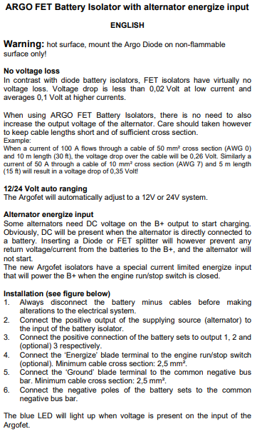 Victron Argo FET 200-3 Three batteries 200A Battery Isolator | Victron Energy